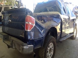 2011 FORD F-150, NAVY BLUE, LARIAT MODEL, CREW CAB, 5.0L, AT, 4WD.   F26519